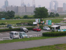 淀川河川敷公園の駐車場