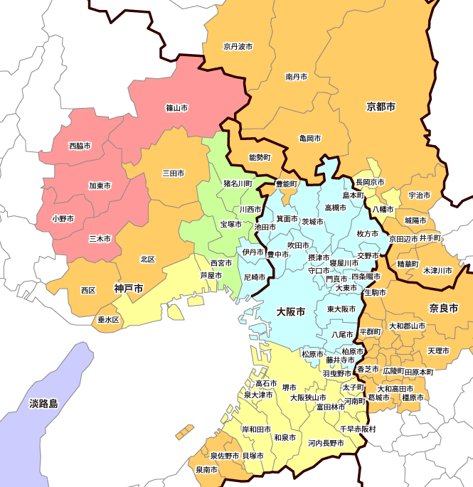 配達エリアマップ