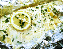 丸ごと鮭ホイル焼き